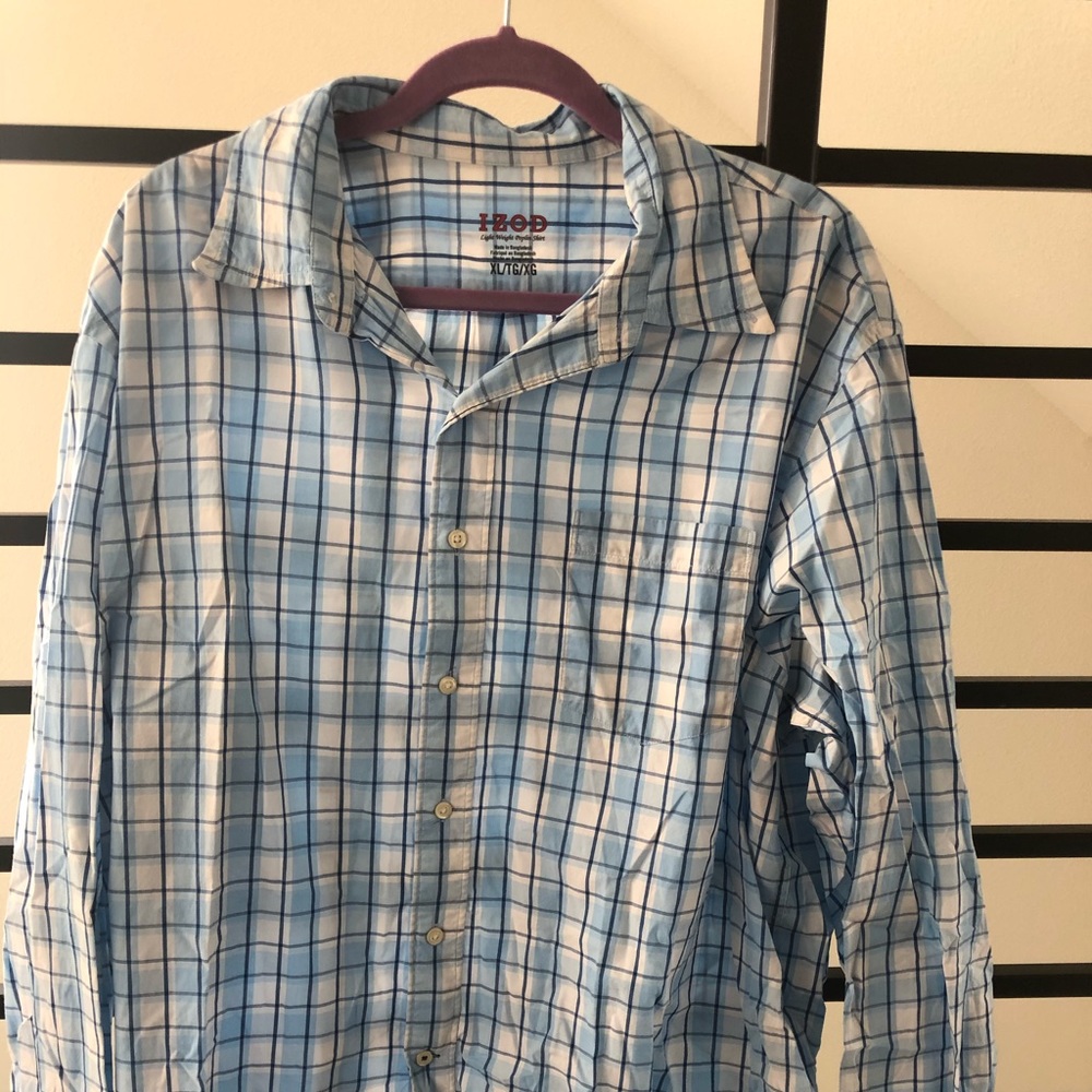 IZOD blue button down